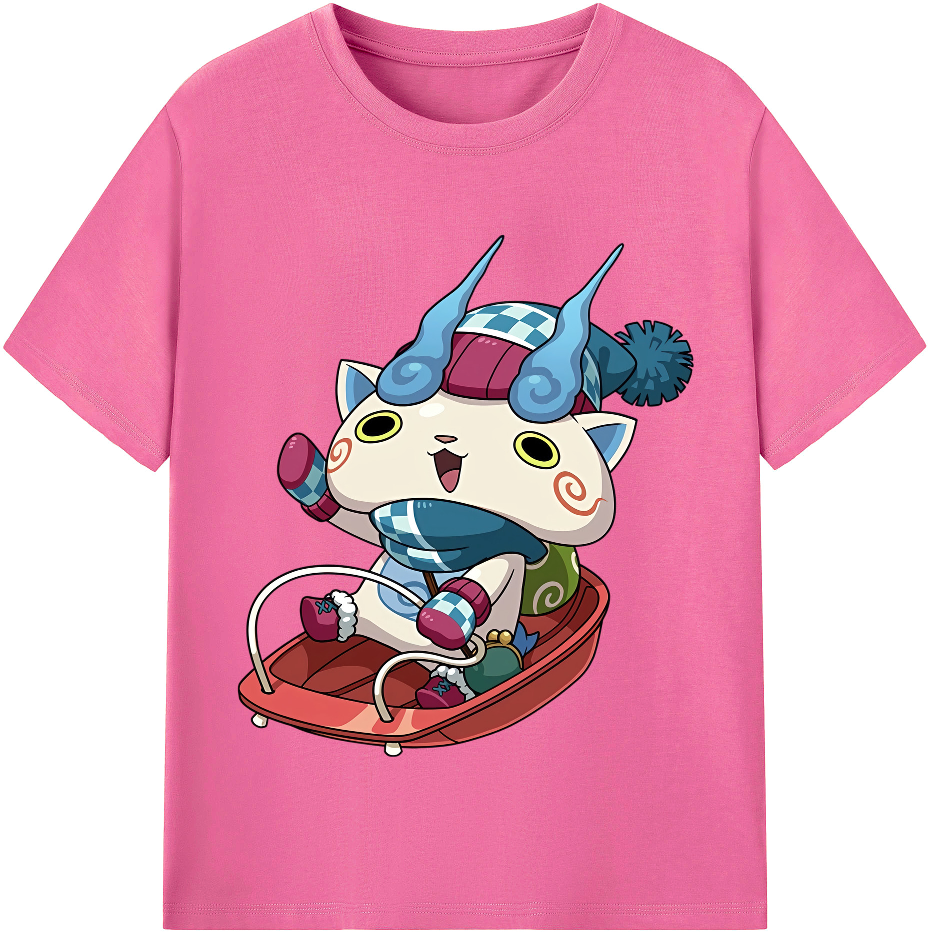 （画像用） 妖怪ウォッチ Yo-kai Watch レディースカジュアルプリントTシャツ（綿100％）
